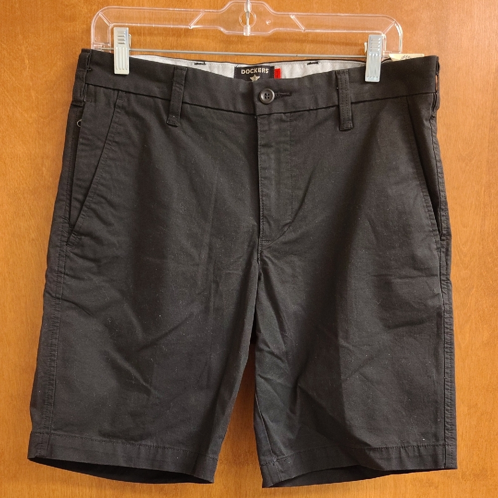 Dockers Ultimate Shorts Black Flat Front